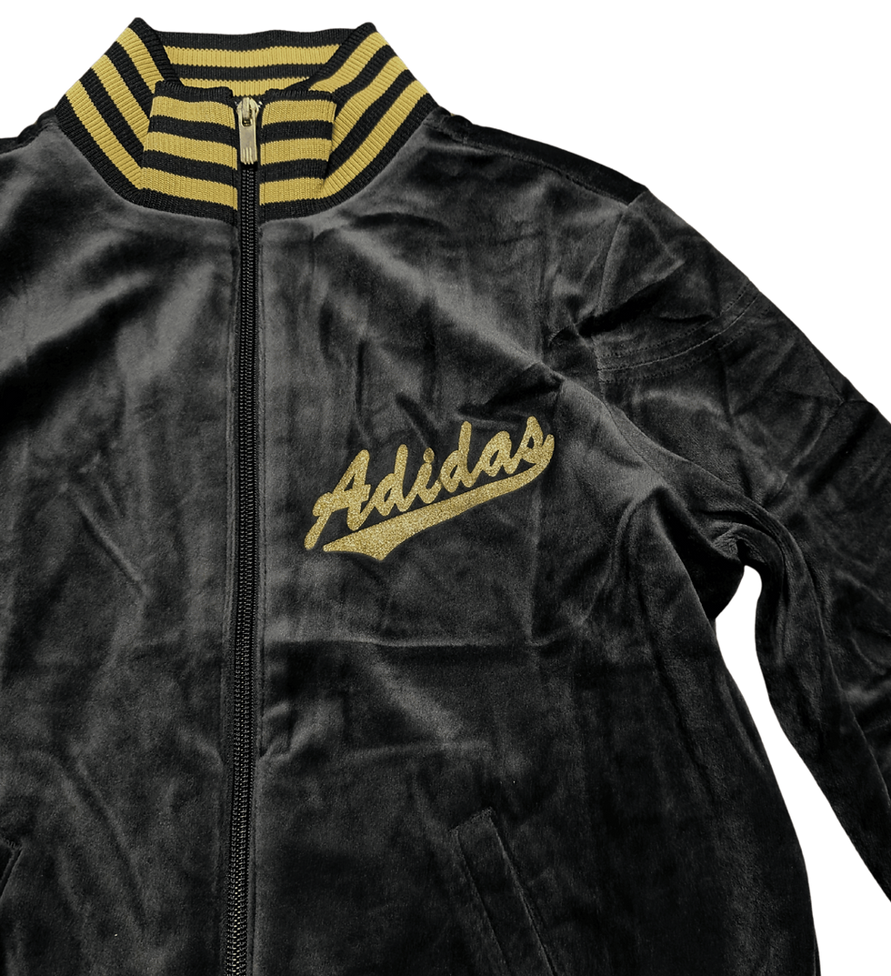 Vintage Adidas velour jacket | retro Adidas jackets | retro streetwear