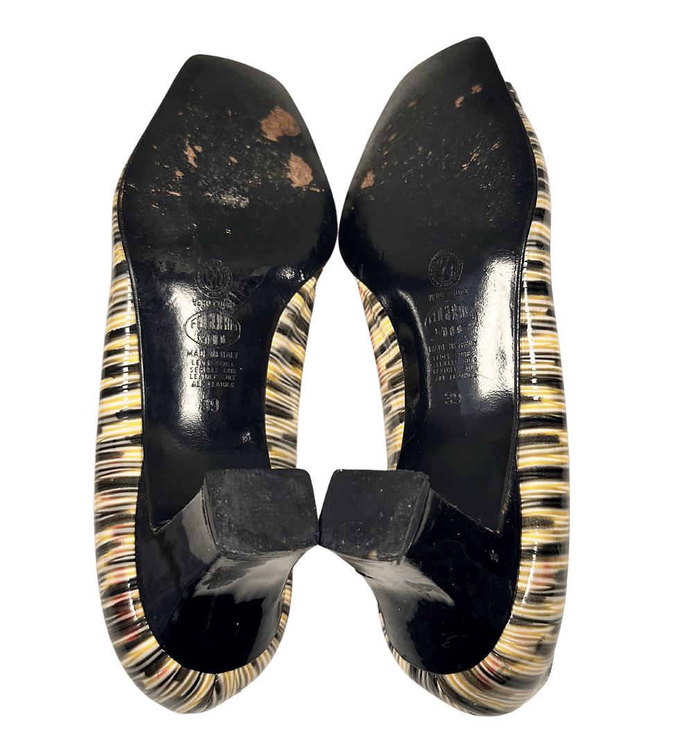 Thumbnail: Vintage Patent Shoes | 1980s Leather Heels | Designer Shoes | 1980s Style