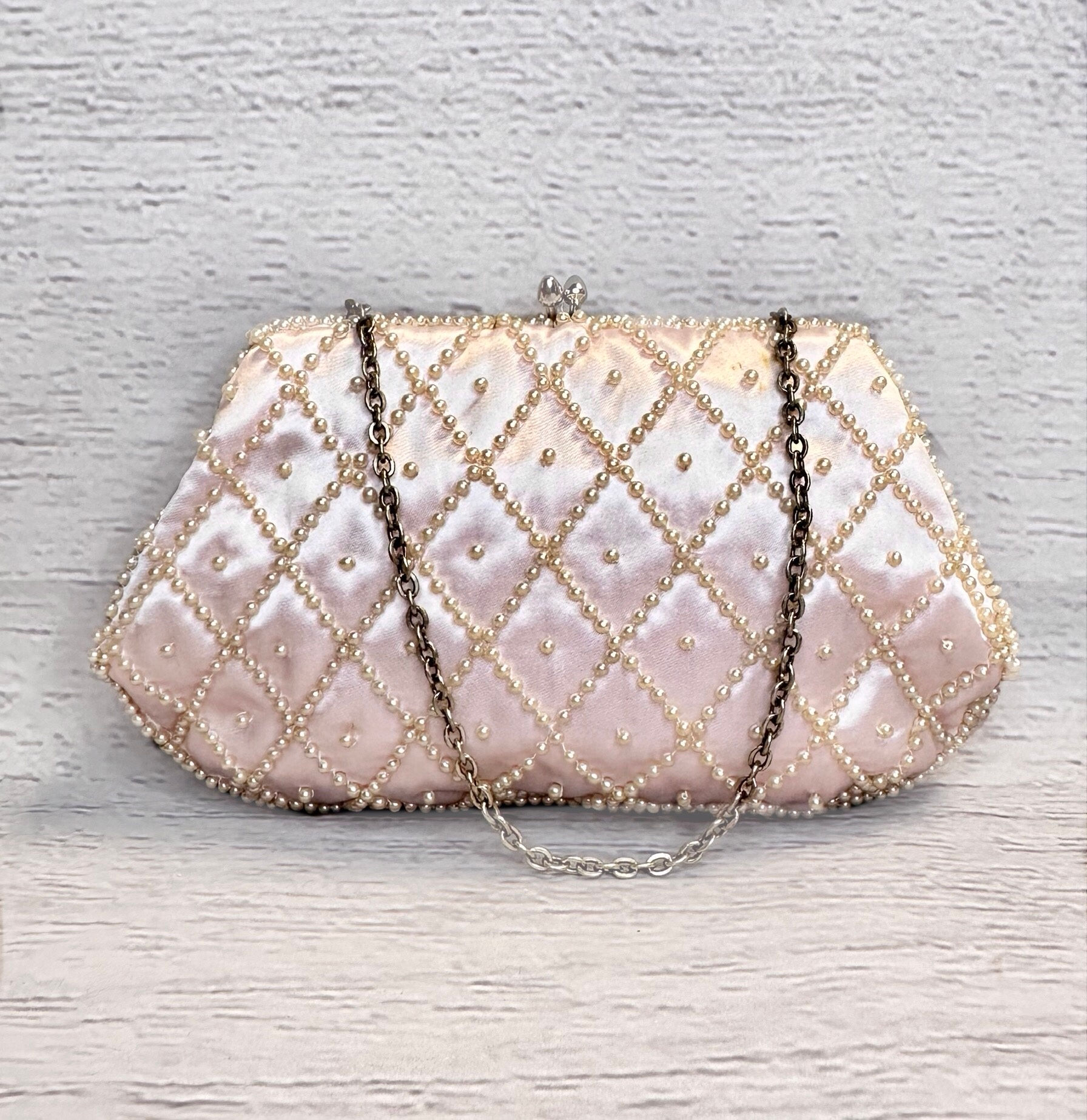 1960s Evening Bag | Pink Evening Bag | 1960s Fashion | Unique Accessories
