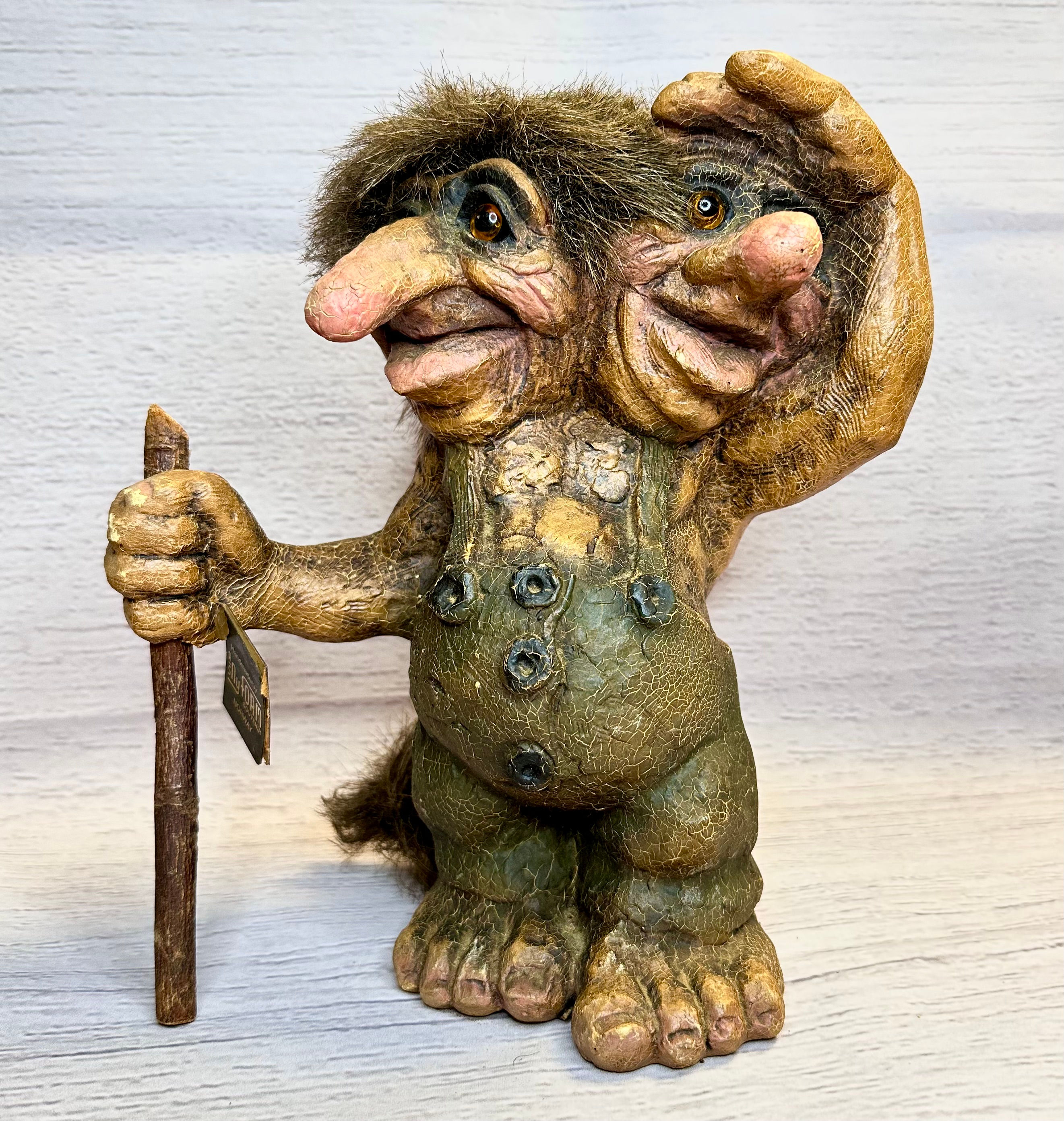 Vintage NyForm 101 Norweigan Two Headed Troll | Vintage Trolls | Vintage Colelctibles