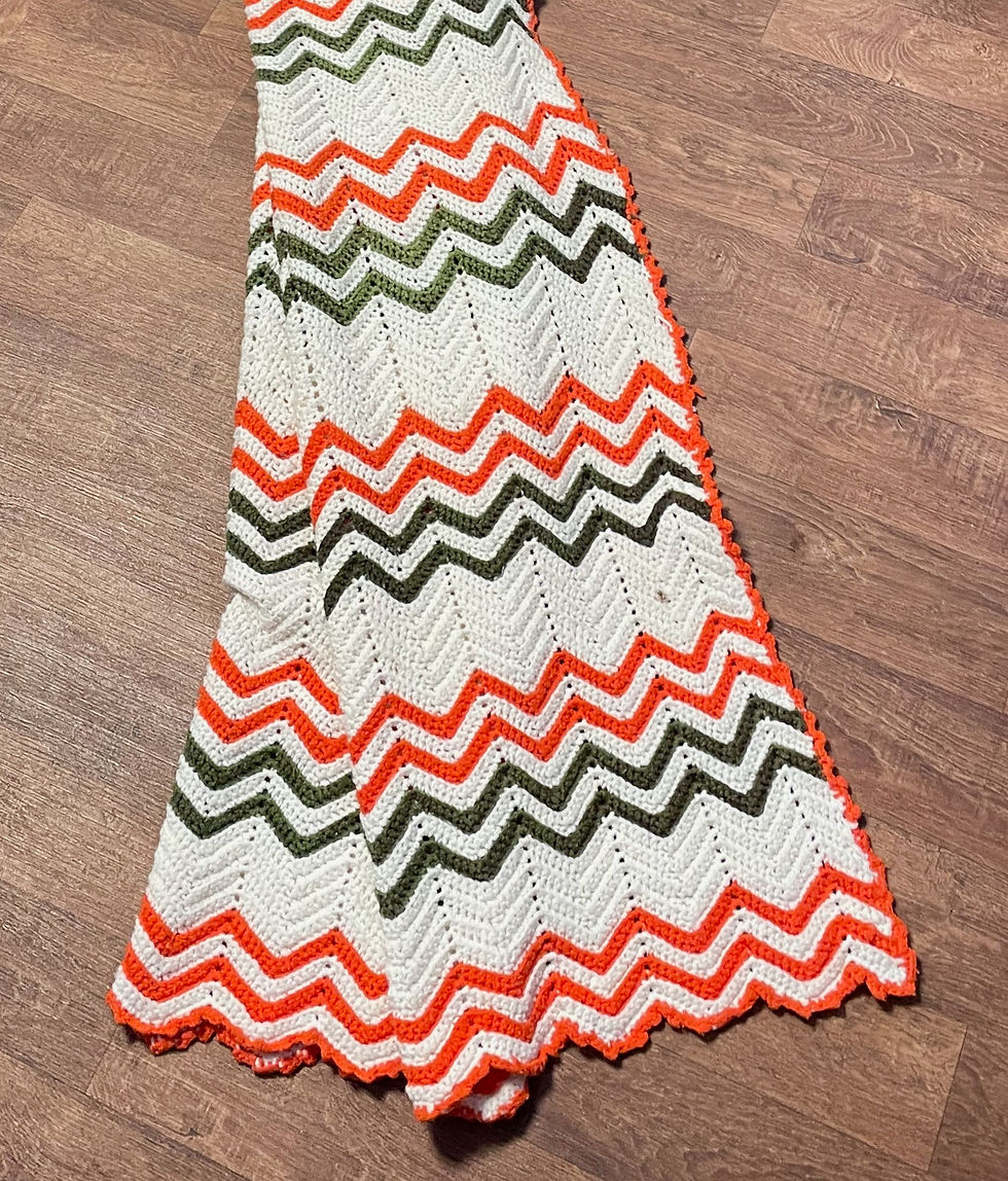 Thumbnail: 1970s Vintage Blanket | Vintage Crochet Blanket | 1970s Style | Vintage Shop