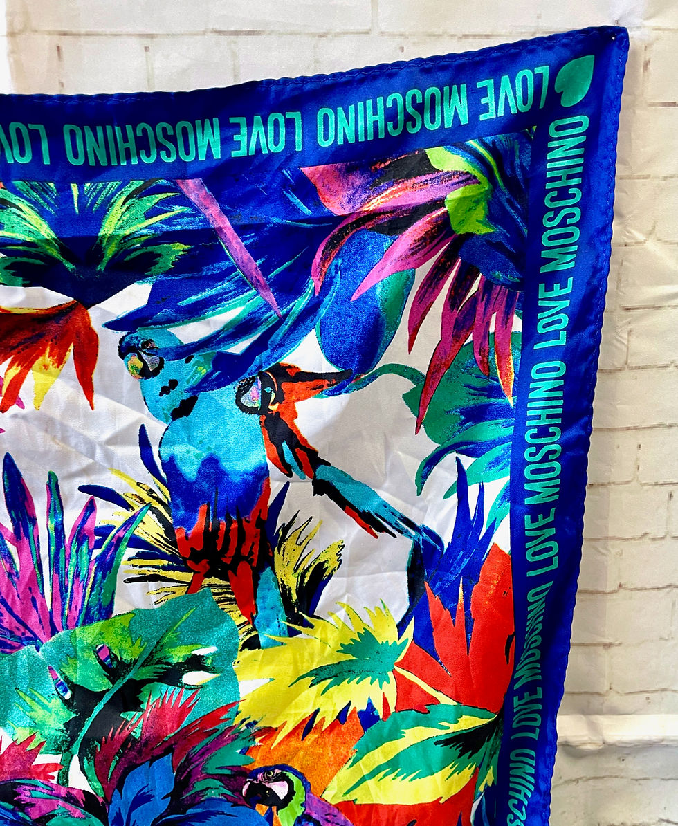 Thumbnail: Vintage Moschino Scarf | Designer Scarf | Unique Vintage | Vintage Fashion