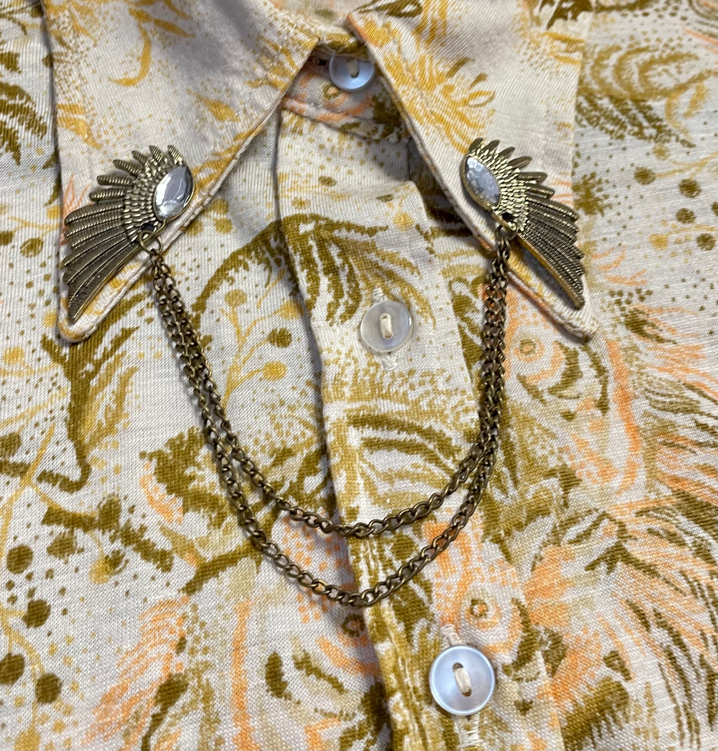 Retro Angel Wing Collar Clips