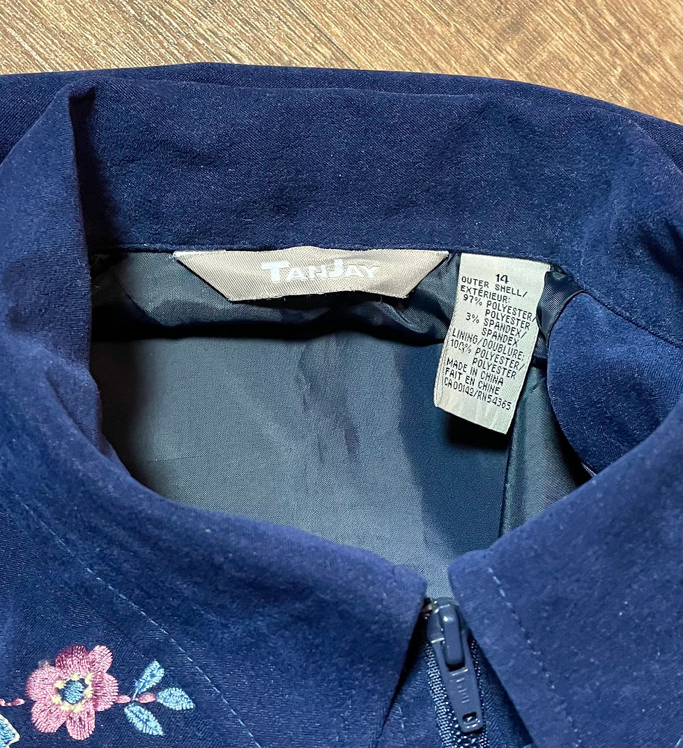 Thumbnail: Vintage Clothing | 1990s Vintage Floral Panel Jacket Size 14/16