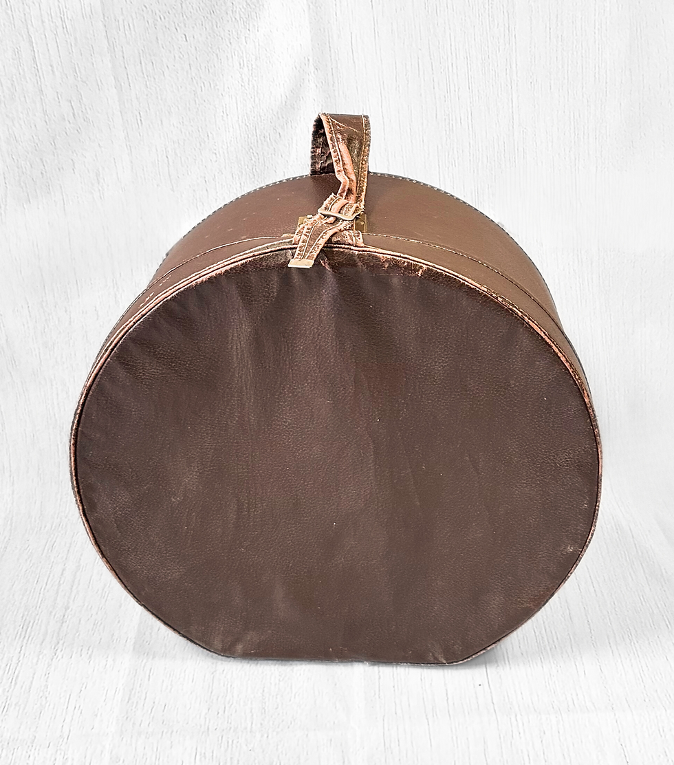 Thumbnail: Vintage Suitcase | Unique Suitcases | Round Vintage Suitcase | 1940s Style