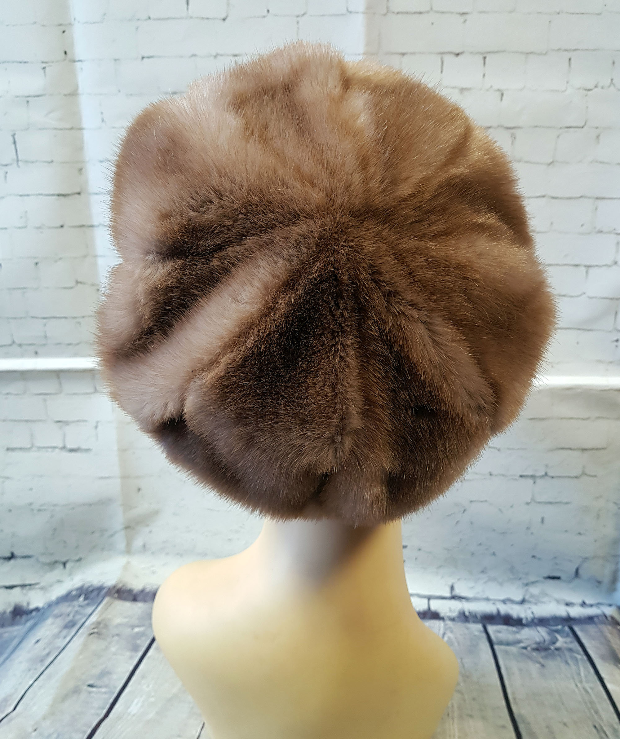Vintage Fur Hat | 1950s Vintage Caramel 
