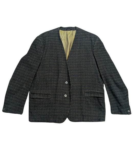 1960s Blazer | Mens Vintage Rare Collarless Jacket Size Medium