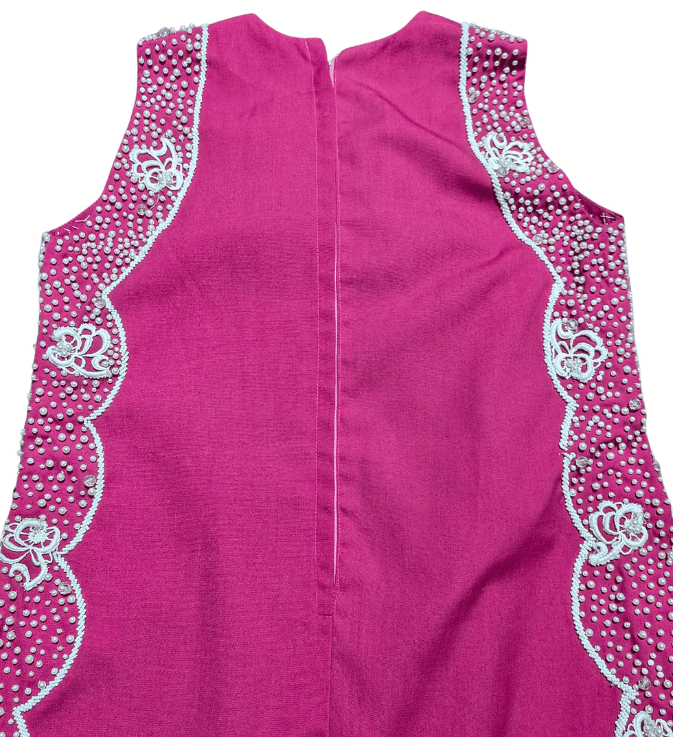 Thumbnail: Pink Mod Dress | Vintage Mini Dresses | Retro Clothes | Vintage Party Dress