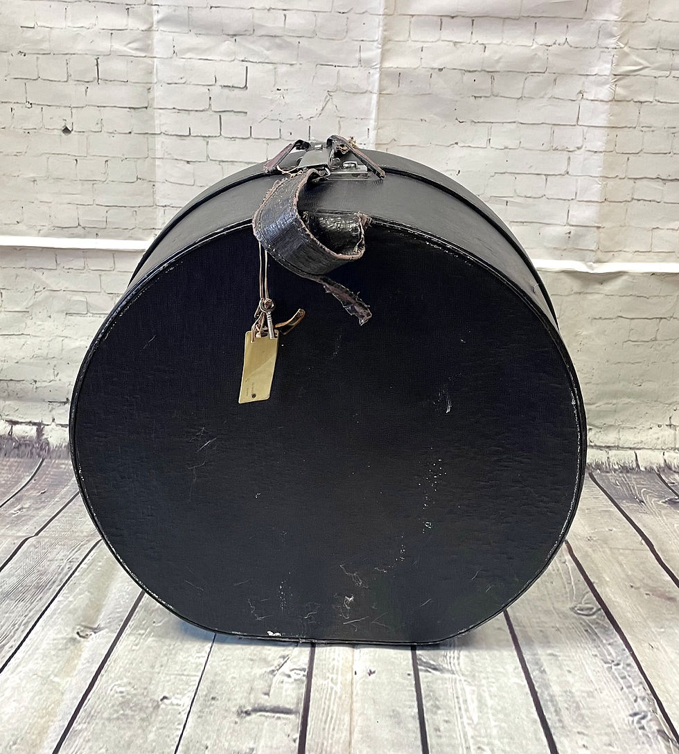 Thumbnail: Vintage Suitcase | Unique Suitcases | Round Vintage Suitcase | 1940s Style