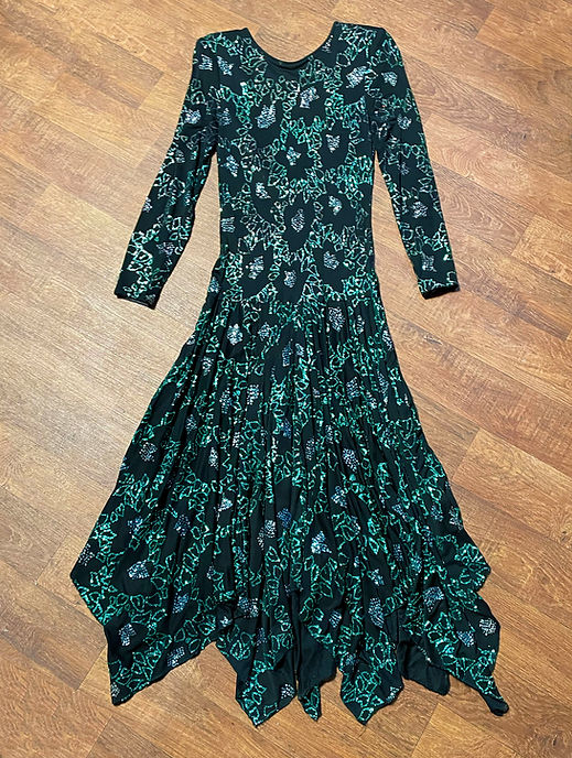 1980s Vintage Designer Terence Nolder Glitter Evening Gown Size 10 | My Vintage 1980s Vintage Designer Terence Nolder Glitter Evening Gown Size 10 | My Vintage
