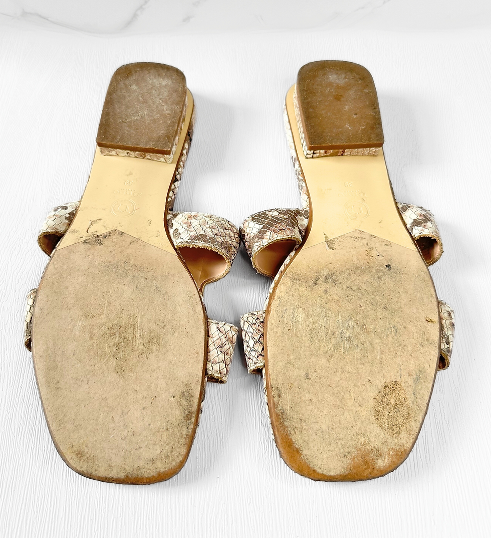 Thumbnail: Vintage Snakeskin Sandals | Retro Leather Sandals | Retro Style | Vintage Fashion
