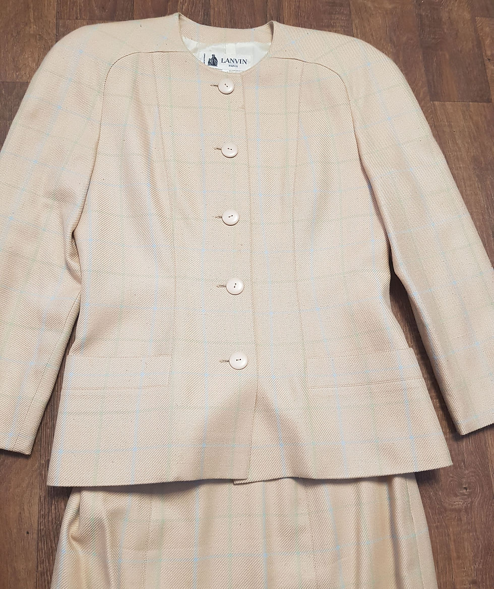 Vintage Skirt Suit | Designer Vintage | Unique Vintage | Vintage Lanvin Skirt Suit