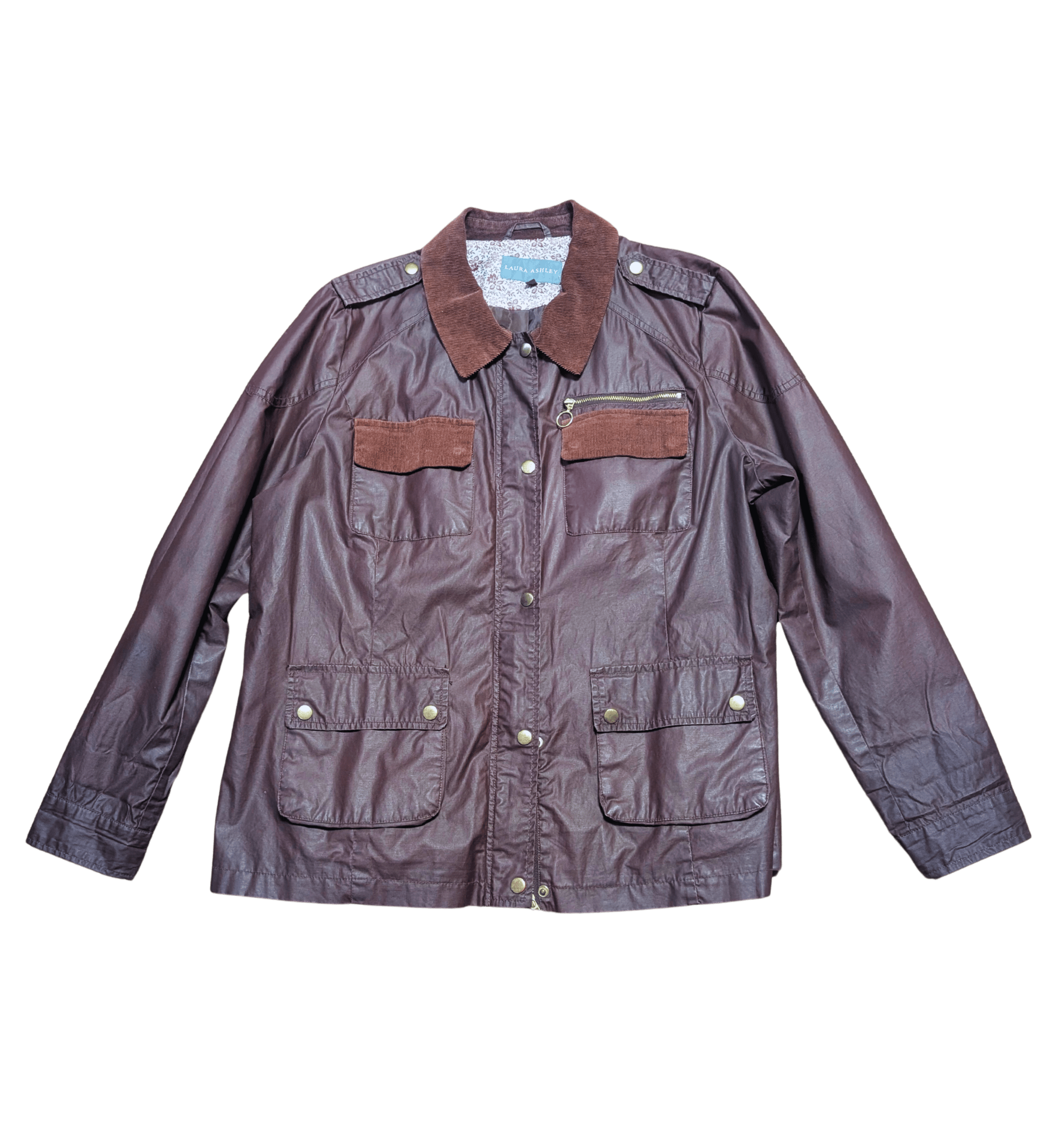Vintage Laura Ashley waxed jacket | vintage wax jacket | vintage clothes | plus size vintage