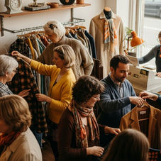 vintage style shop people