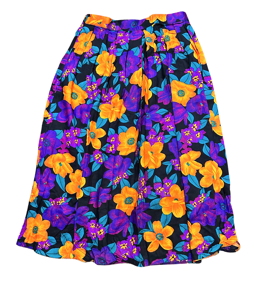 Vintage Skirt | Vintage Midi Skirt | Vintage Clothing | 1990s Style