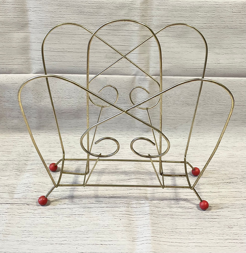 Vintage Magazine Rack | 1950s Magazine Rack | Unique Vintage | 1950s Collectables