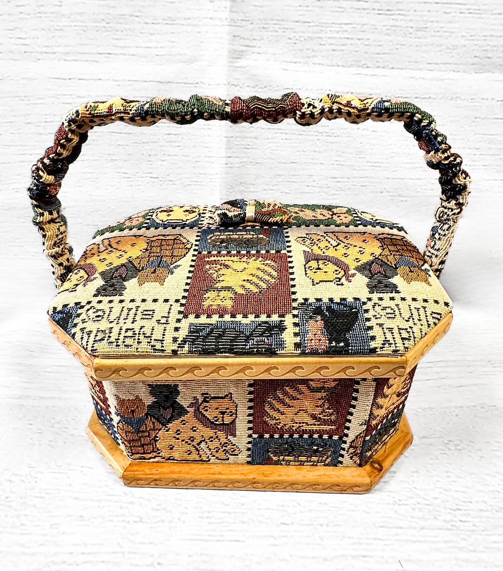 Vintage Sewing Box Bag | Unique Bags | Vintage Accessories | Unique Gifts