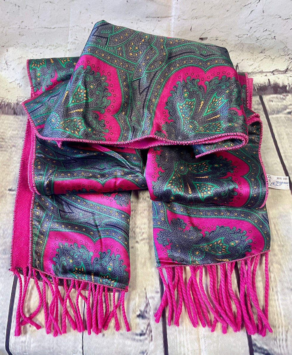 Mens Scarf | Vintage Scarf | 1960s Accessories | Unique Vintage