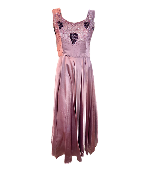 sachin and babi light blue dress 1930s Beaded Plum Evening Gown | Bobby's Original