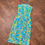 Thumbnail: Designer Vintage Masnada Aqua Pencil Dress | Vintage Dress | Vintage Clothing