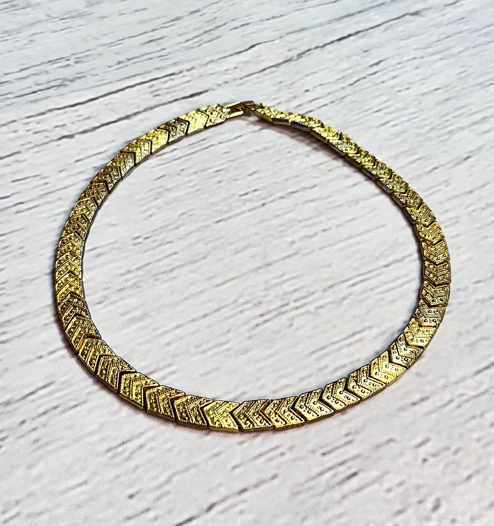 Thumbnail: Vintage 1980s Monet Necklace & Earrings Set in Box