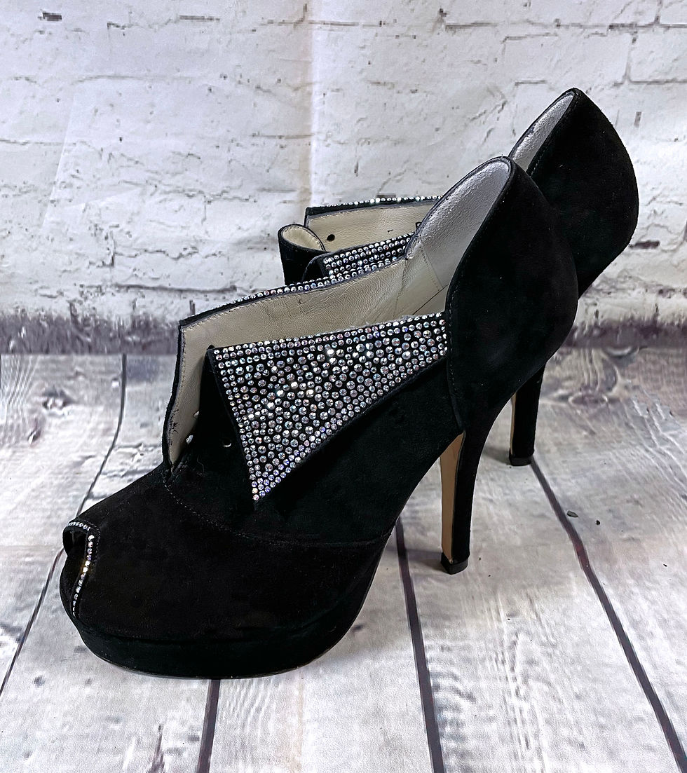 Thumbnail: Vintage Terry de Havilland Shoes | Designer Terry de Havilland Shoe Boots | Unique Skyscaper Heels