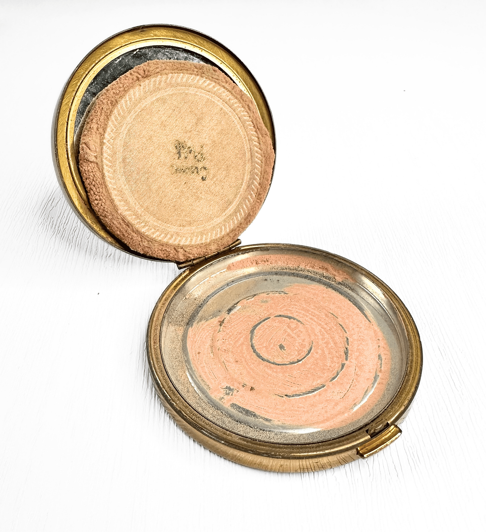 Thumbnail: 1950s Vintage Max Factor Hollywood Crème Puff Compact