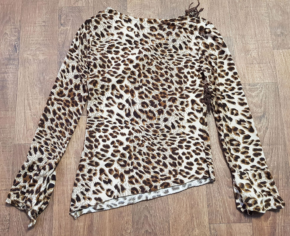 1980s Tops | Retro Tops | Vintage Fringed Top | Second Hand