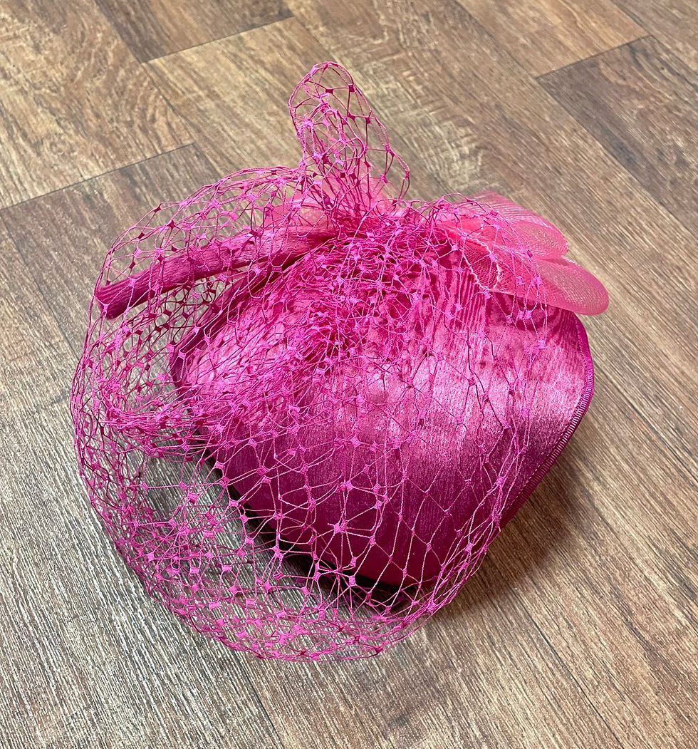 Vintage Veiled Hat | 1960s Pink Hat | Vintage Accessories | 1960s Style