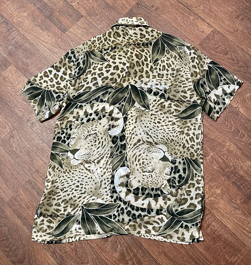Thumbnail: Vintage Shirt | 1980s Animal Print Shirt | 1980s Clothing | Unique Fashion