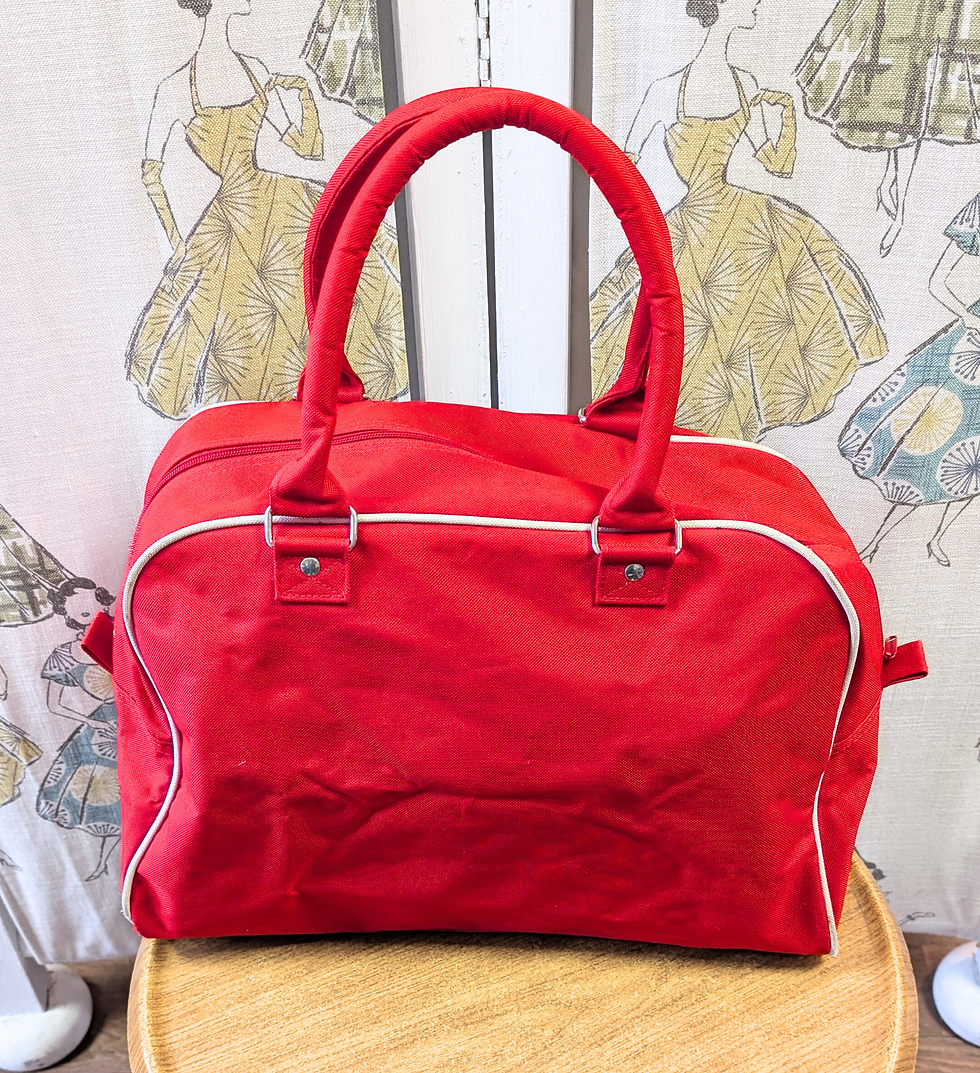 Thumbnail: 1960s Sports Bag | Vintage Red Sports Bag | Retro Style | 60s Holdall
