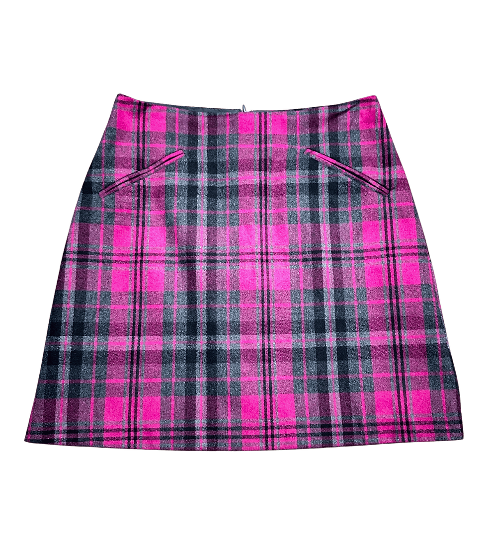 Vintage Tartan Mini Skirt | Retro Mini Skirt | Vintage Clothing | 1990s Style