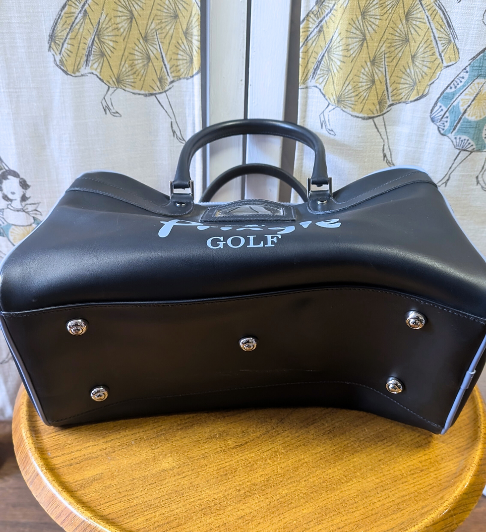 Thumbnail: Navy Pringle Bag | Vintage Holdall | Retro Weekend Bag | 1990s Sports Bag