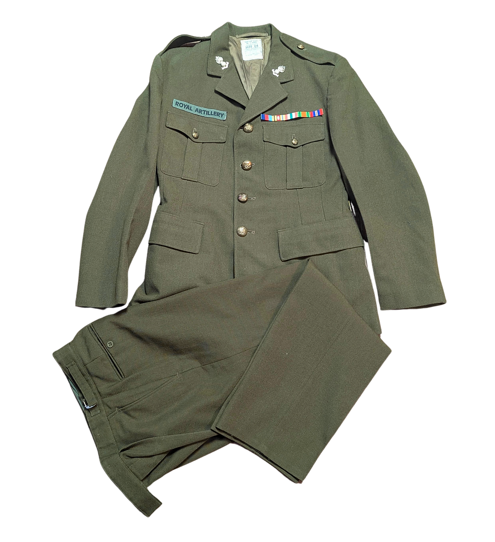 WWII Uniform | Royal Artillery Uniform | Vintage Military Uniform | Historical Artifact