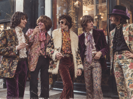 Flamboyant 1960s menswear inspired by the Peacock Revolution