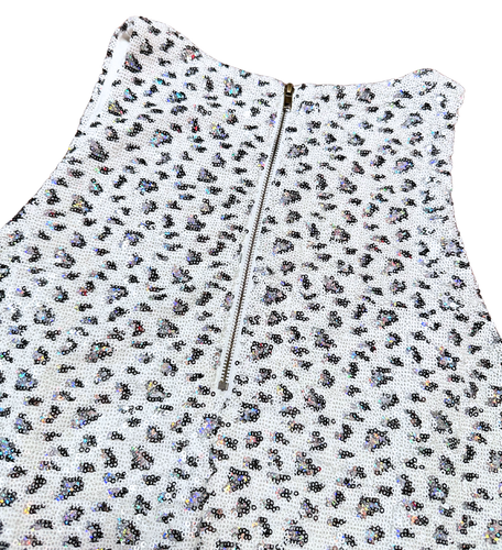 メンズ vintage leopard far vest 80s〜90s