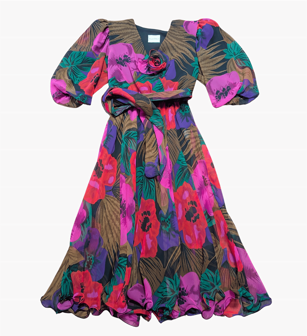 Vintage Frank Usher Dress | Unique Vintage | Vintage Dress | Vintage Style