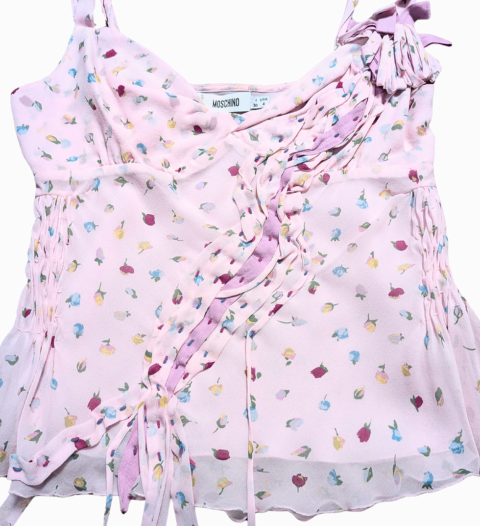 1990s Moschino Cami Top | Vintage Silk Cami Top | Designer Clothing | 1990s Style