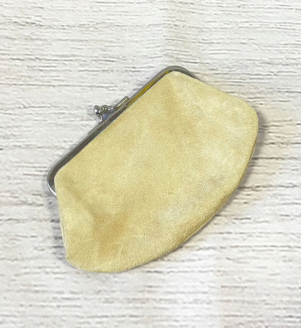 Vintage Leather Purse | Cream Purse | 1970s Style | Gifts for Her