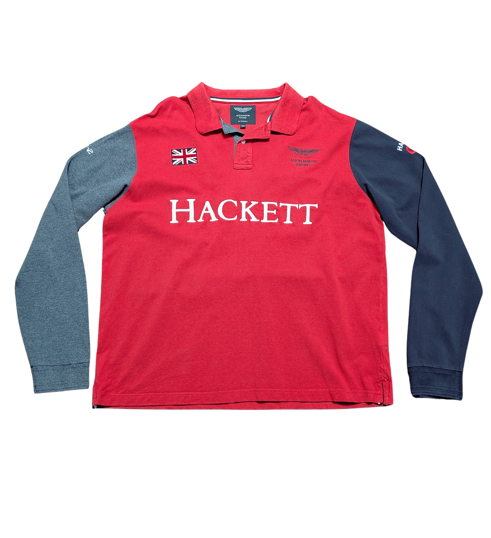 Designer Vintage Polo Shirt | Hackett x Aston Martin | Vintage Clothing | Retro Style