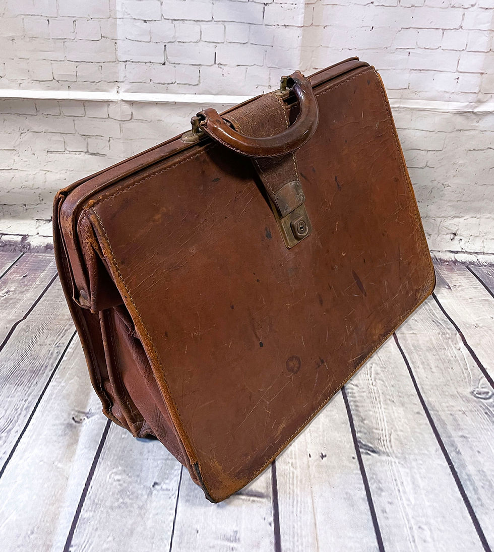 1960s Doctors Bag | Retro Briefcase | 1960s Collectables | Vintage Style