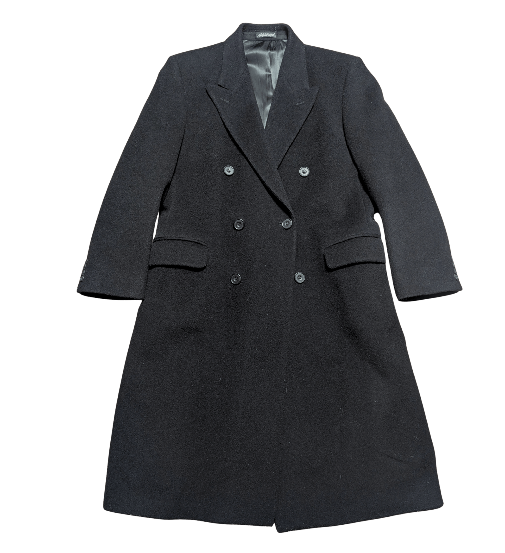 Vintage Wool Overcoat | Mens 1980s Coat | Vintage Menswear | Vintage Style