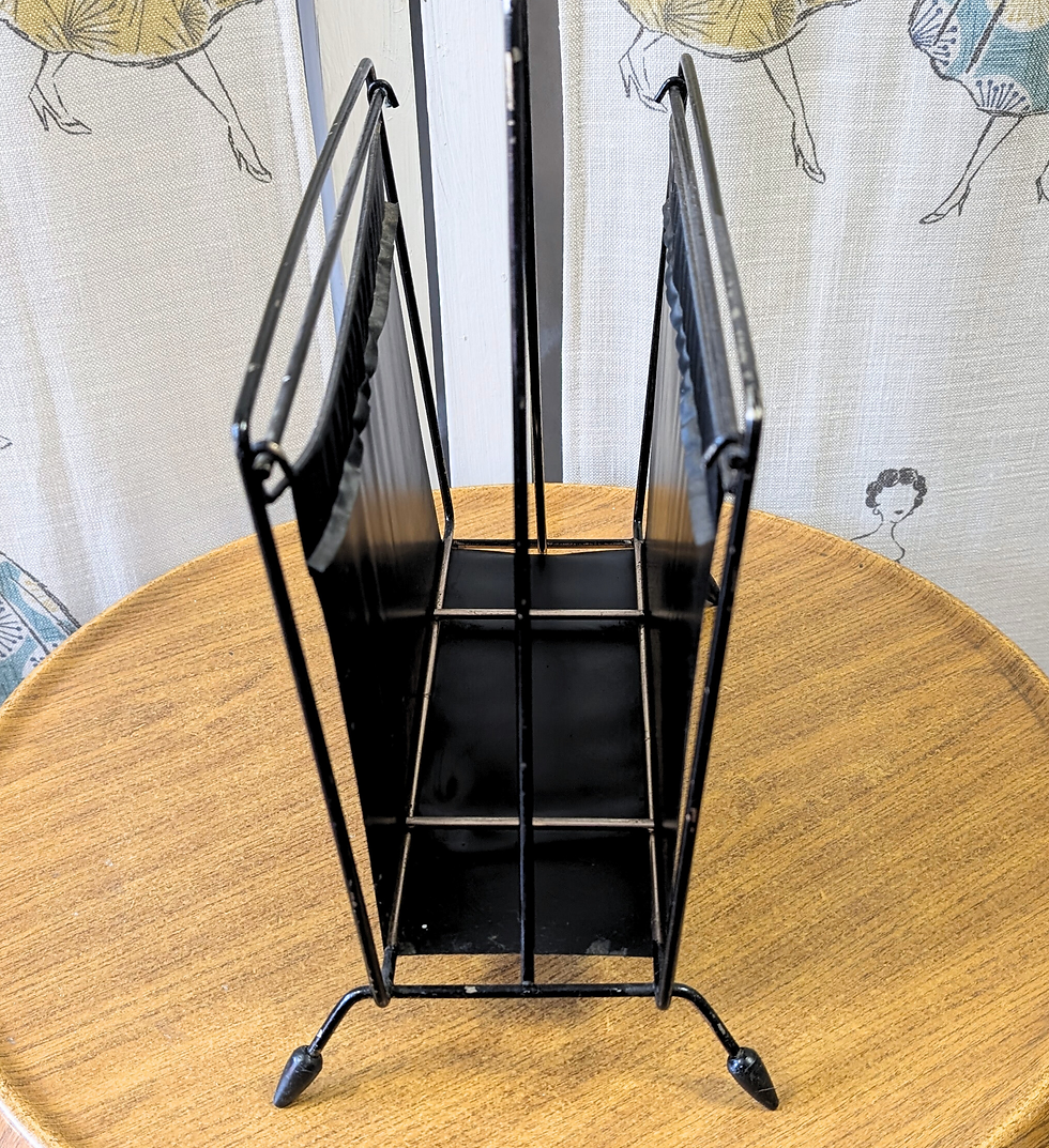 Thumbnail: Vintage Magazine Rack | 1950s Homeware | Unique Vintage | Retro Magazine Rack