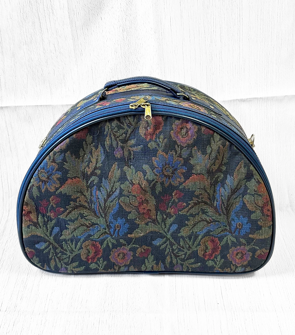 Vintage Tapestry Bag | Vintage Overnight Bag | Unique Vintage | 1990s Style