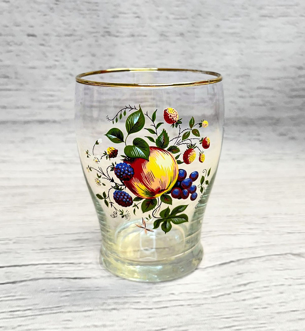 Thumbnail: Vintage Fruit Jug & Glasses | 1950s Glassware | Vintage Props | Unique Collectibles