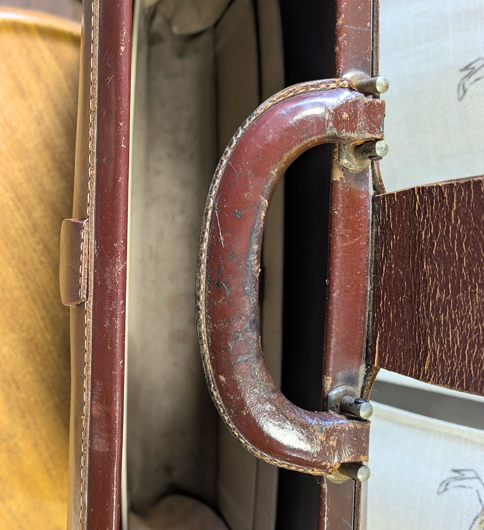 Thumbnail: Vintage Leather Briefcase | Retro Gladstone Bag | 1960s Collectables | Eco Friendly