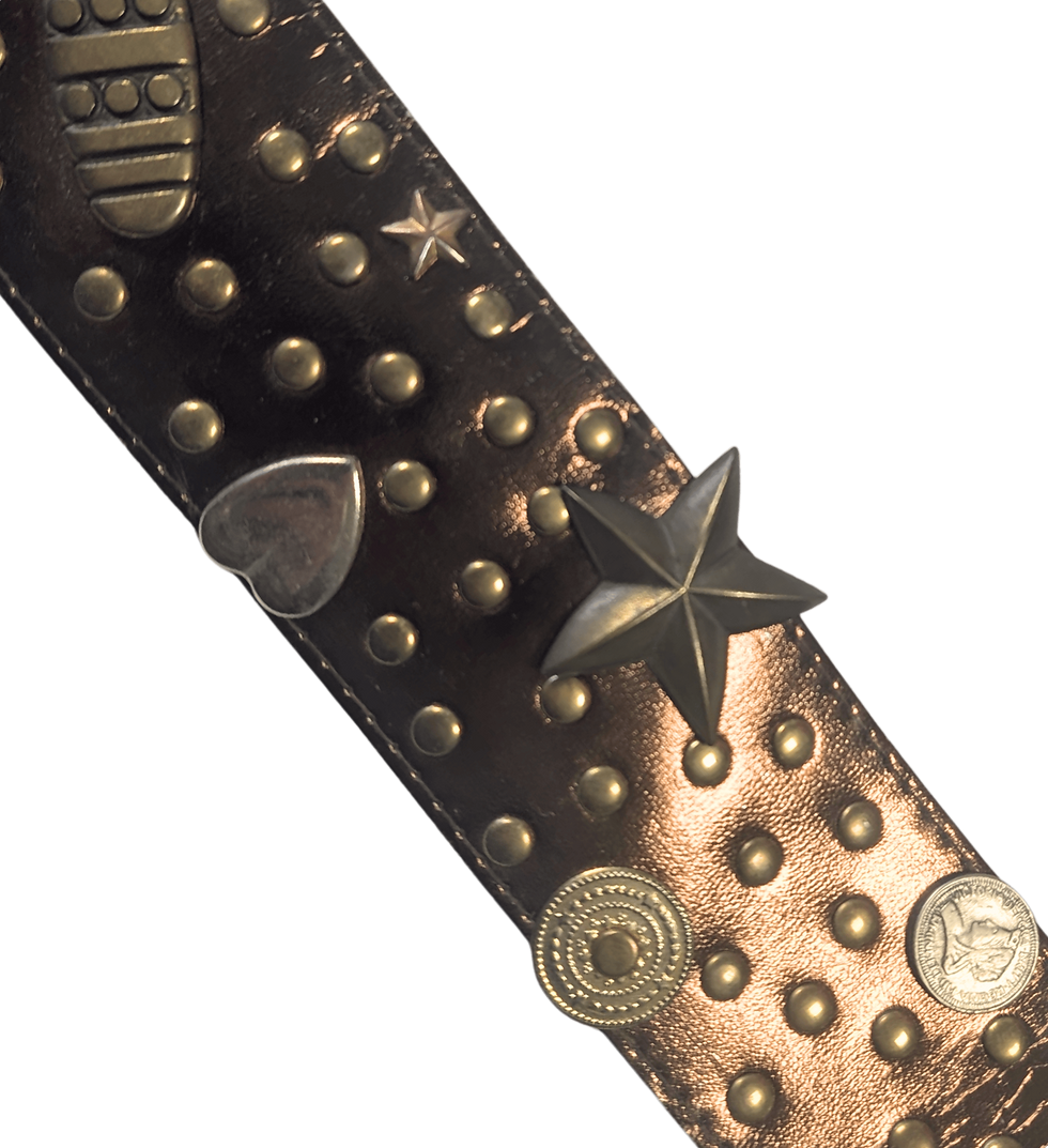 1990s Belt | Vintage Leather Belt | 1990s Accessories | Vintage Fashion