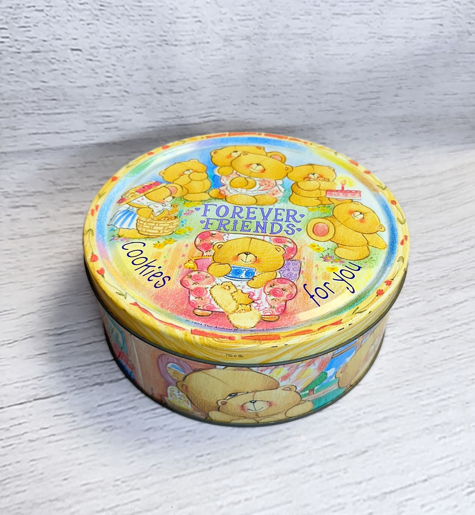 Thumbnail: Vintage Forever Friends Cookie Tin | Retro Tins | Vintage Collectibles | Vintage Props