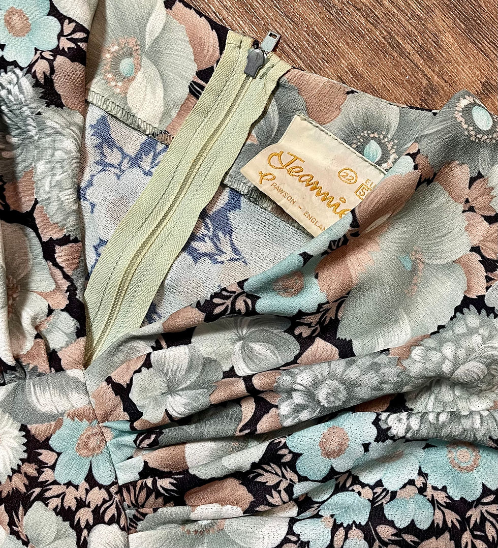 Thumbnail: 1970s Dresses | Floral Vintage Dress | Unique Clothing | Retro Style