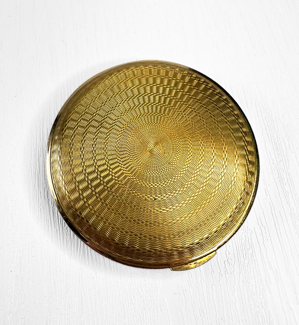 Thumbnail: Stratton Compact | 1950s Vintage Stratton Swan Powder Compact back view